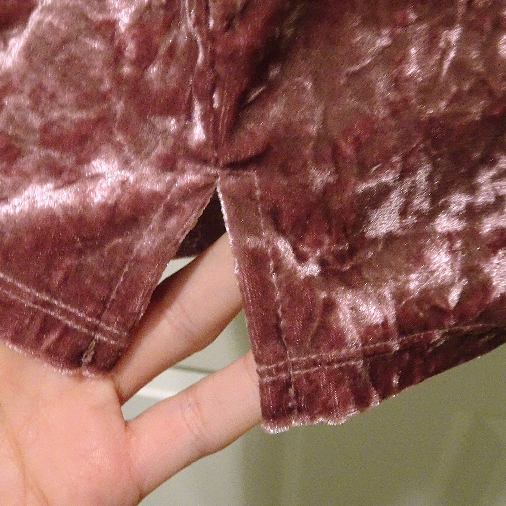 Bear Dance Mauve Pink Velour Cold Shoulder Bodycon Short Mini Party Dress Size S - Picture 8 of 8